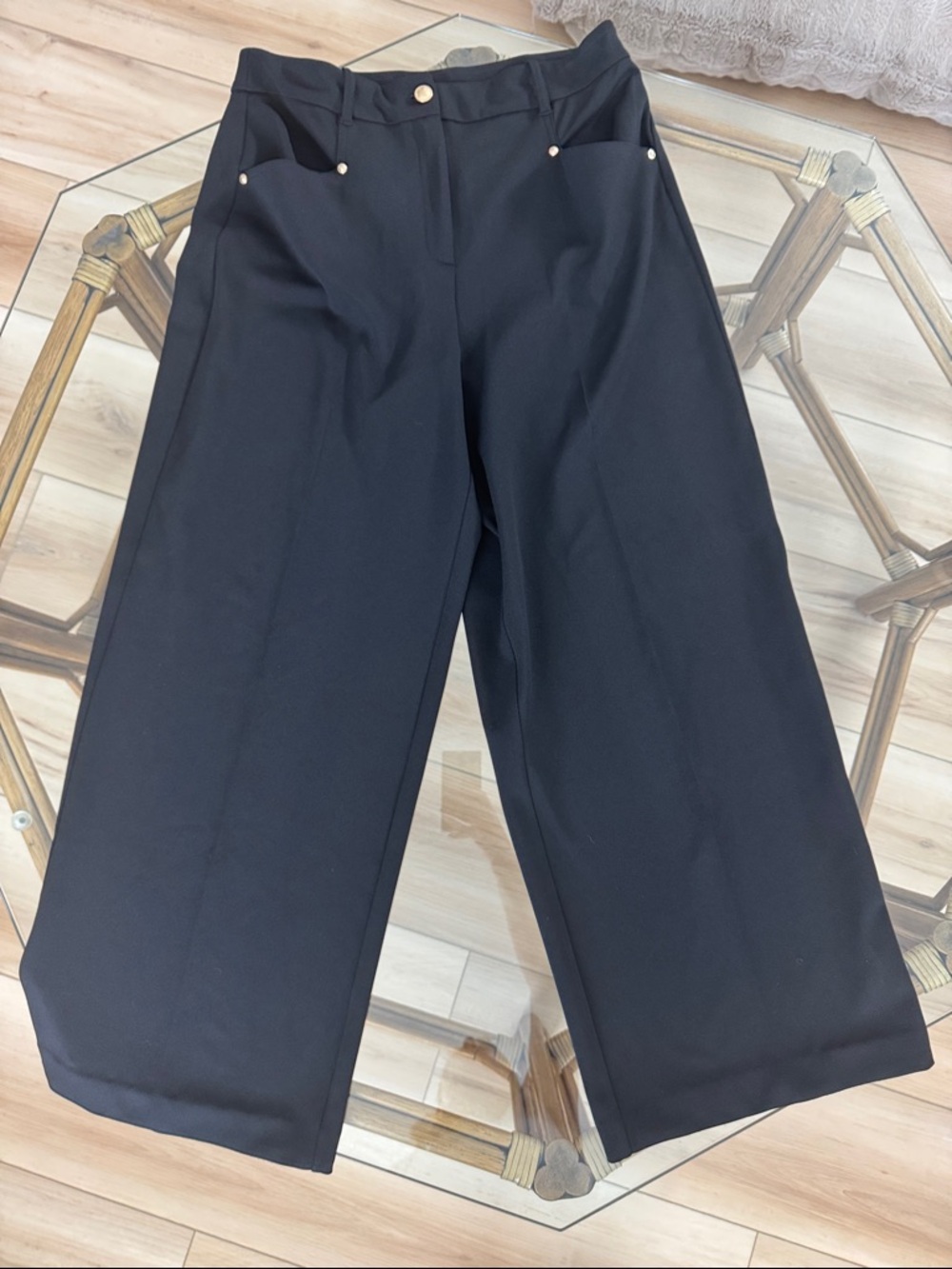 MICHAEL Michael Kors Black Wide-Leg Pants